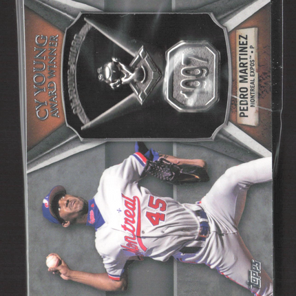 2013 Topps Baseball Pedro Martinez #CY-PM1 Commemorative Cy Young Award Trophy
