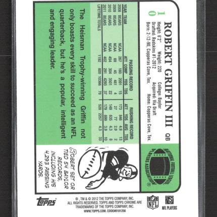 2012 Topps Robert Griffin III #1 1984