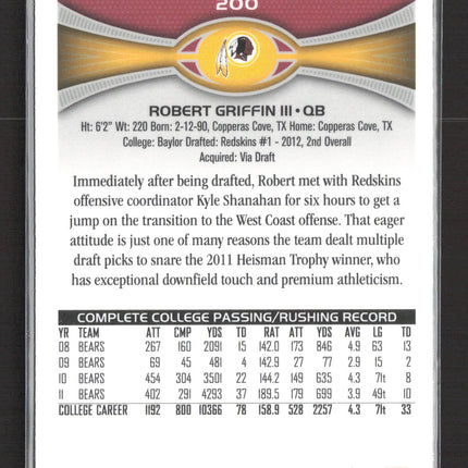 2012 Topps Chrome Robert Griffin III #200  RC