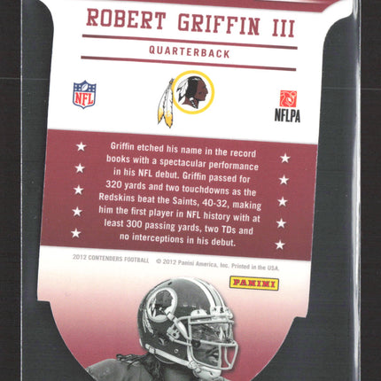 2012 Panini Contenders Robert Griffin III #7