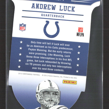 2012 Panini Contenders Andrew Luck #1