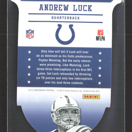2012 Panini Contenders Andrew Luck #1