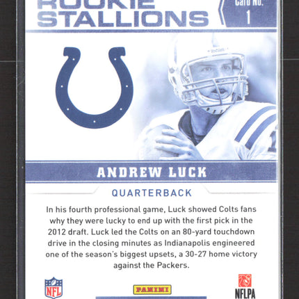 2012 Panini Contenders Rookie Stallions Andrew Luck #1