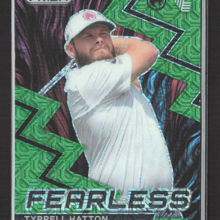 2024 Panini Prizm LIV Golf Fearless Tyrrell Hatton #8 Green 38/54
