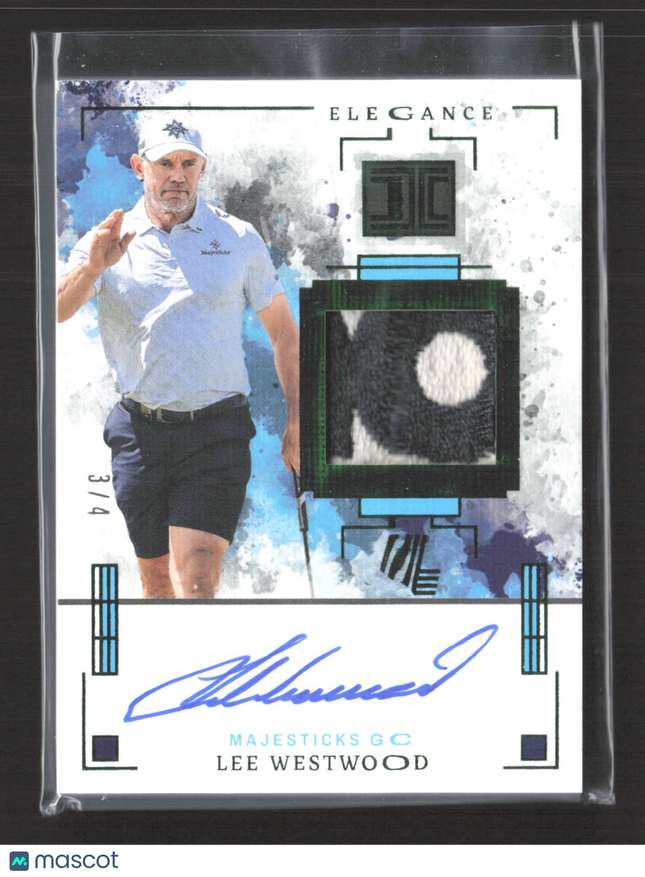2023 Panini Impeccable Elegance Lee Westwood #EMA-LW Patch Auto /4