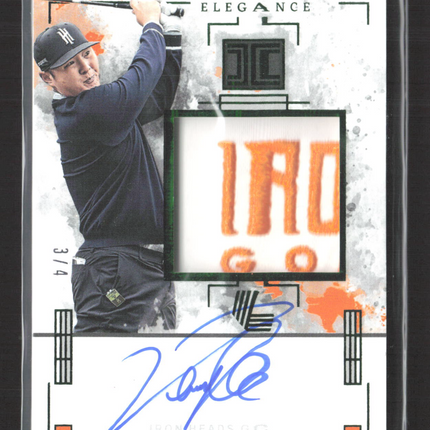 2025 Panini Impeccable LIV Golf Elegance Danny Lee #JMA-DL /4 Jersey Patch Auto