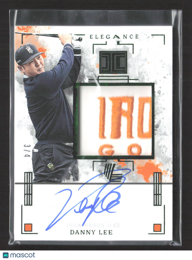 2025 Panini Impeccable LIV Golf Elegance Danny Lee #JMA-DL /4 Jersey Patch Auto