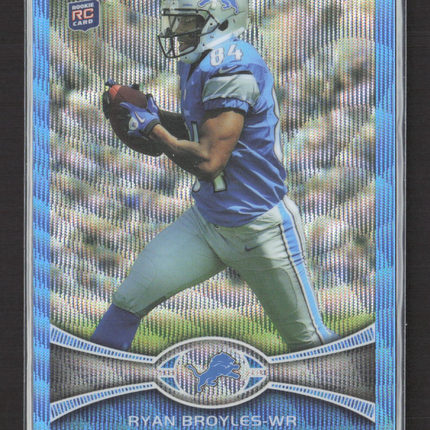 2012 Topps Chrome Ryan Broyles #BW-186 Blue Wave Refractor RC