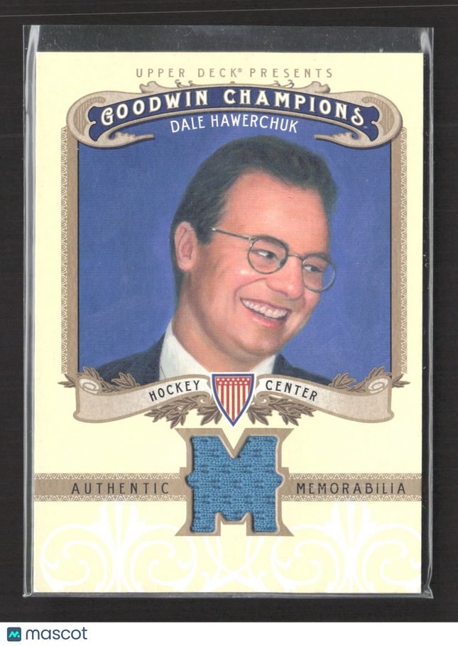 2012 Upper Deck Goodwin Champions Dale Hawerchuk #M-DH Relic