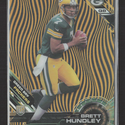 2015 Topps High Tek Brett Hundley #112 Gold Waves RC /50