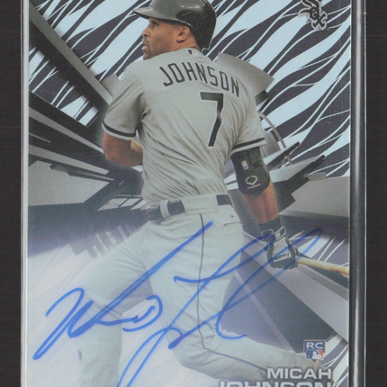 2015 Topps High Tek Micah Johnson #HT-MJ Zebra RC Auto