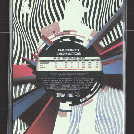 2015 Topps High Tek Garrett Richards #HT-GR Zebra Auto