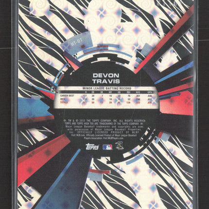 2015 Topps High Tek Devon Travis #HT-DT Zebra RC /75