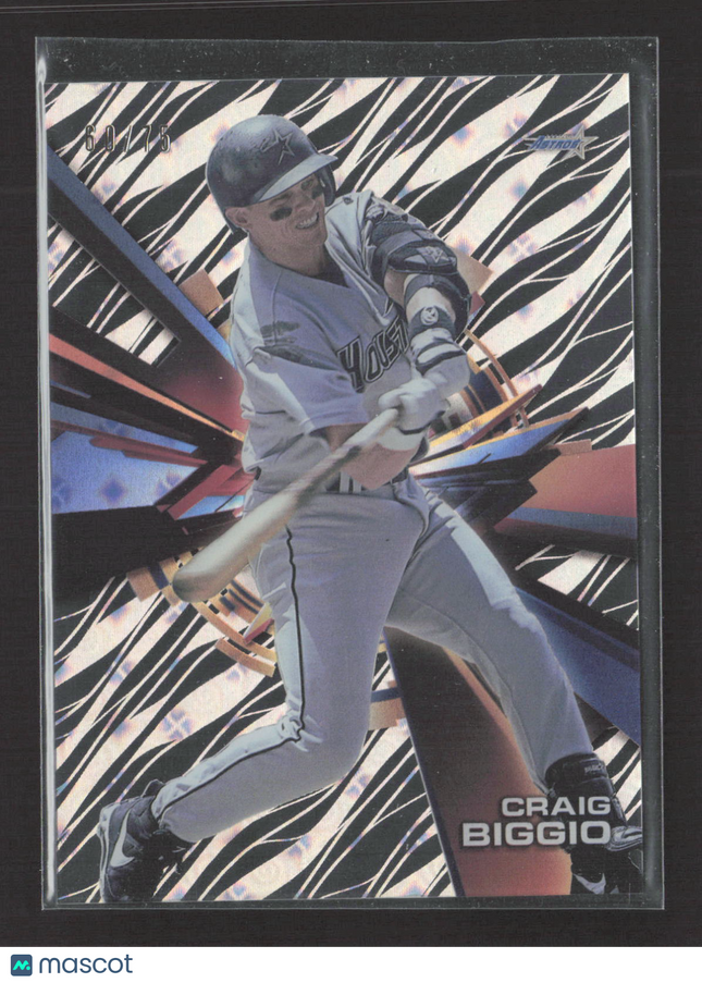2015 Topps High Tek Craig Biggio #HT-CB Zebra /75