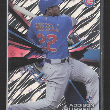 2015 Topps High Tek Addison Russell #HT-AR Tidal Diffractor Beam RC /75