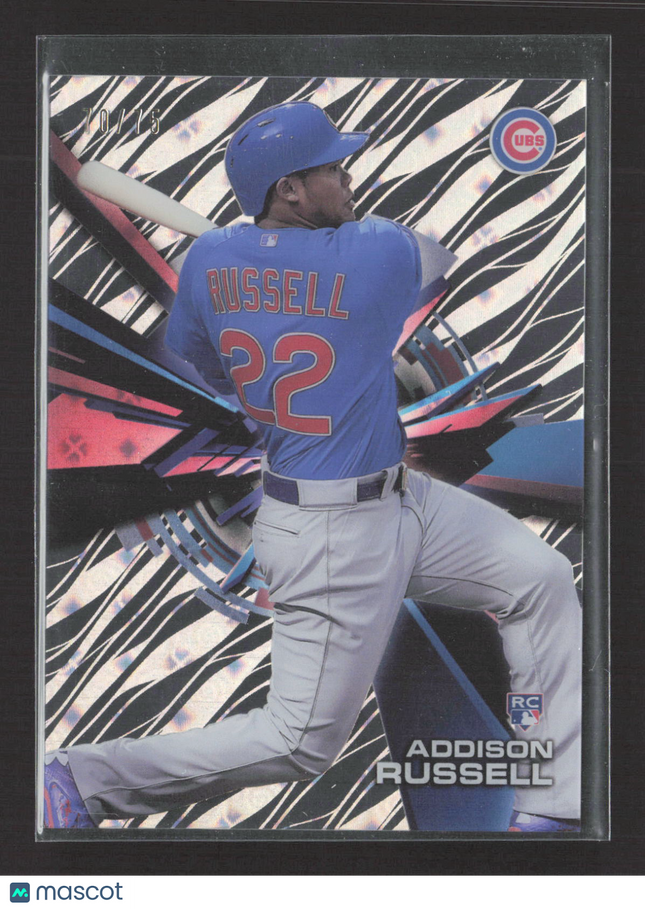 2015 Topps High Tek Addison Russell #HT-AR Tidal Diffractor Beam RC /75