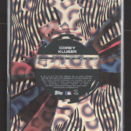 2015 Topps High Tek Corey Kluber #HT-CKR Zebra /25