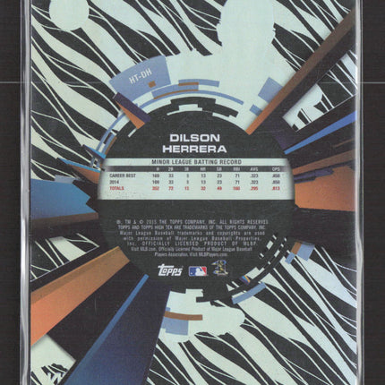 2015 Topps High Tek Dilson Herrera #HT-DH Purple