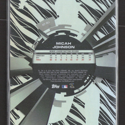 2015 Topps High Tek Micah Johnson #HT-MJ Purple RC