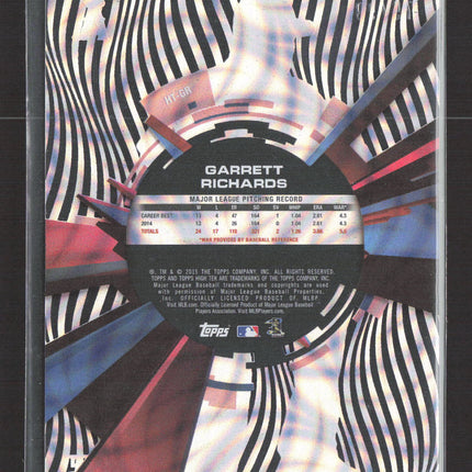 2015 Topps High Tek Garrett Richards #HT-GR Waves Diffractor 75/99