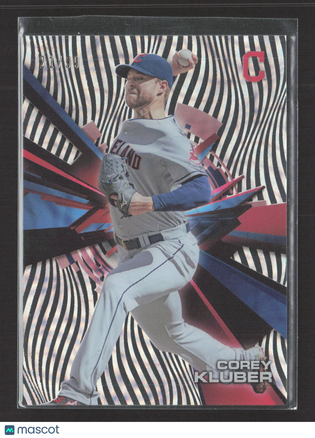 2015 Topps High Tek Corey Kluber #HT-CKR Zebra Diffractor /99