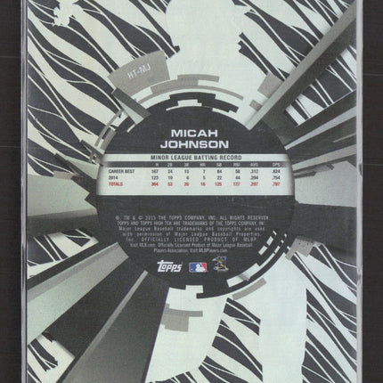 2015 Topps High Tek Micah Johnson #HT-MJ Purple RC