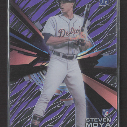 2015 Topps High Tek Steven Moya #HT-SMA Purple Zebra RC