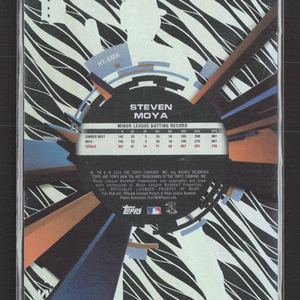 2015 Topps High Tek Steven Moya #HT-SMA Purple Zebra RC