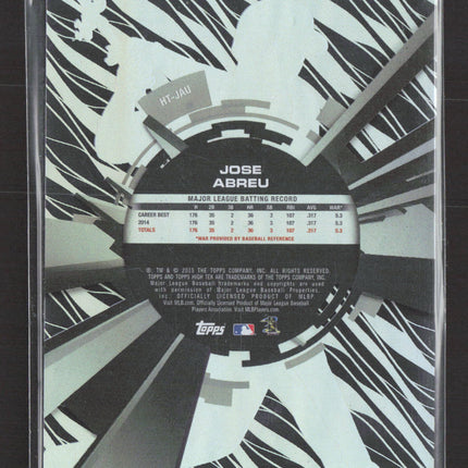 2015 Topps High Tek Jose Abreu #HT-JAU Purple Orbit Diffractor