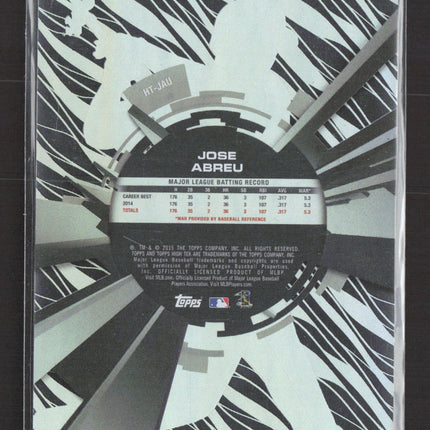 2015 Topps High Tek Jose Abreu #HT-JAU Purple Zebra