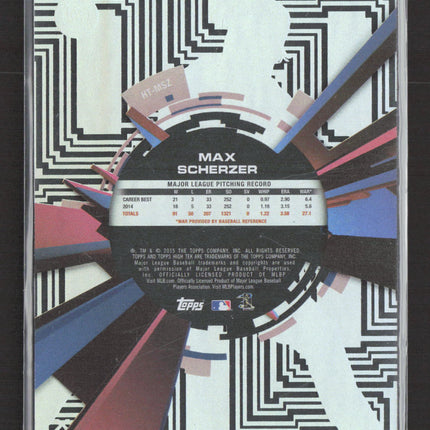 2015 Topps High Tek Max Scherzer #HT-MSZ Labyrinth Pattern