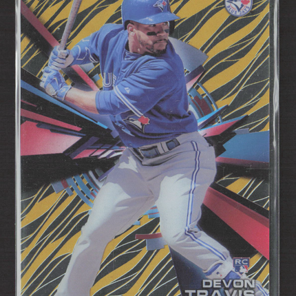 2015 Topps High Tek Devon Travis #HT-DT Gold Rainbow RC /35