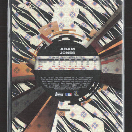 2015 Topps High Tek Adam Jones #HT-AJO Zebra Diffractor /75