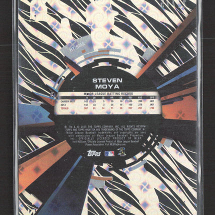 2015 Topps High Tek Steven Moya #HT-SMA Zebra RC /75