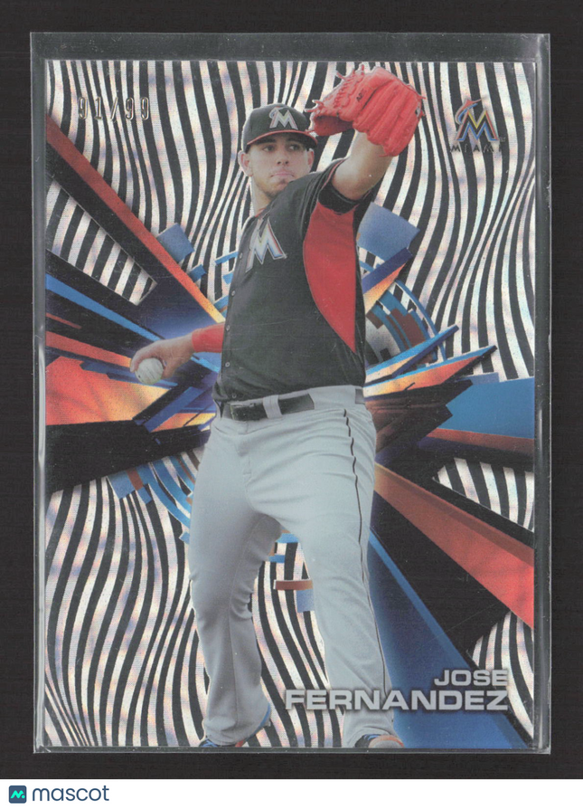 2015 Topps High Tek Jose Fernandez #HT-JF Zebra /99
