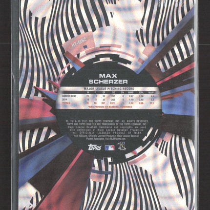 2015 Topps High Tek Max Scherzer #HT-MSZ Zebra /99