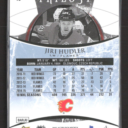 2015 Upper Deck Trilogy Jiri Hudler #15 /604