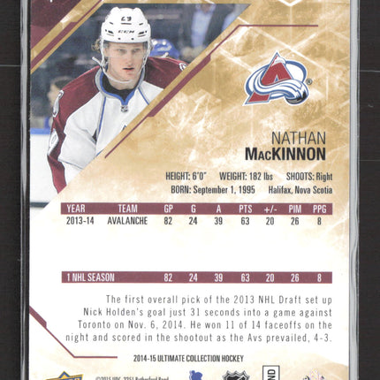 2015 Upper Deck Ultimate Collection Nathan MacKinnon #4 /299