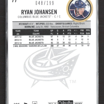 2015 O-Pee-Chee Platinum Ryan Johansen #77 048/199