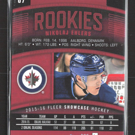 2016 Fleer Showcase Fleer Ultra Nikolaj Ehlers #U7 Red 27/99