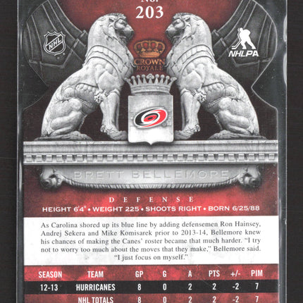 2014 Panini Crown Royale Brett Bellemore #203 010/499 RC