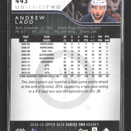 2011 Upper Deck Series Two UD Exclusives Andrew Ladd #443 063/100