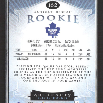 2015 Upper Deck Artifacts Antoine Bibeau #162 84/85