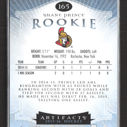 2015 Upper Deck Artifacts Shane Prince #165 778/999