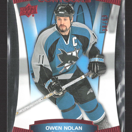 2015 Upper Deck Contours Owen Nolan #100 30/99