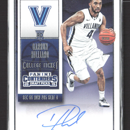 2015 Panini Contenders Draft Picks Darrun Hilliard #151 RC Auto