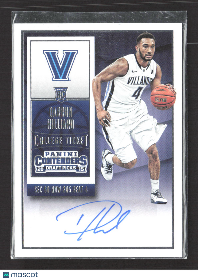 2015 Panini Contenders Draft Picks Darrun Hilliard #151 RC Auto