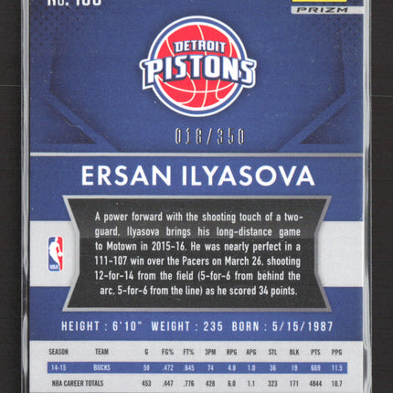 2015 Panini Prizm Ersan Ilyasova #100 Red 018/350
