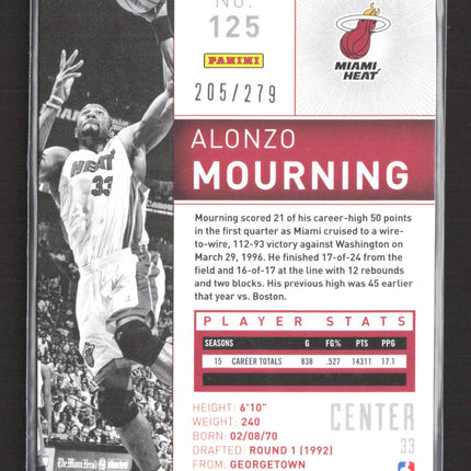 2014 Panini Totally Certified Alonzo Mourning #125 Red /279