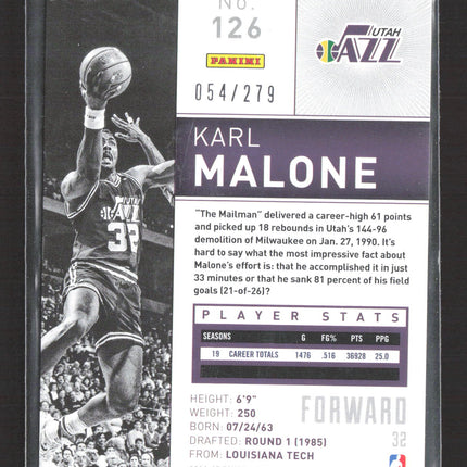 2014 Panini Totally Certified Karl Malone #126 Red /279